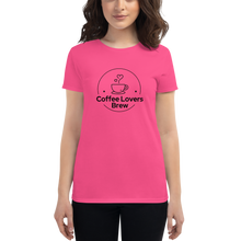Load image into Gallery viewer, Coffee Lovers Brew Women's short sleeve t-shirt