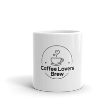 Load image into Gallery viewer, Coffee Lovers Brew White glossy mug
