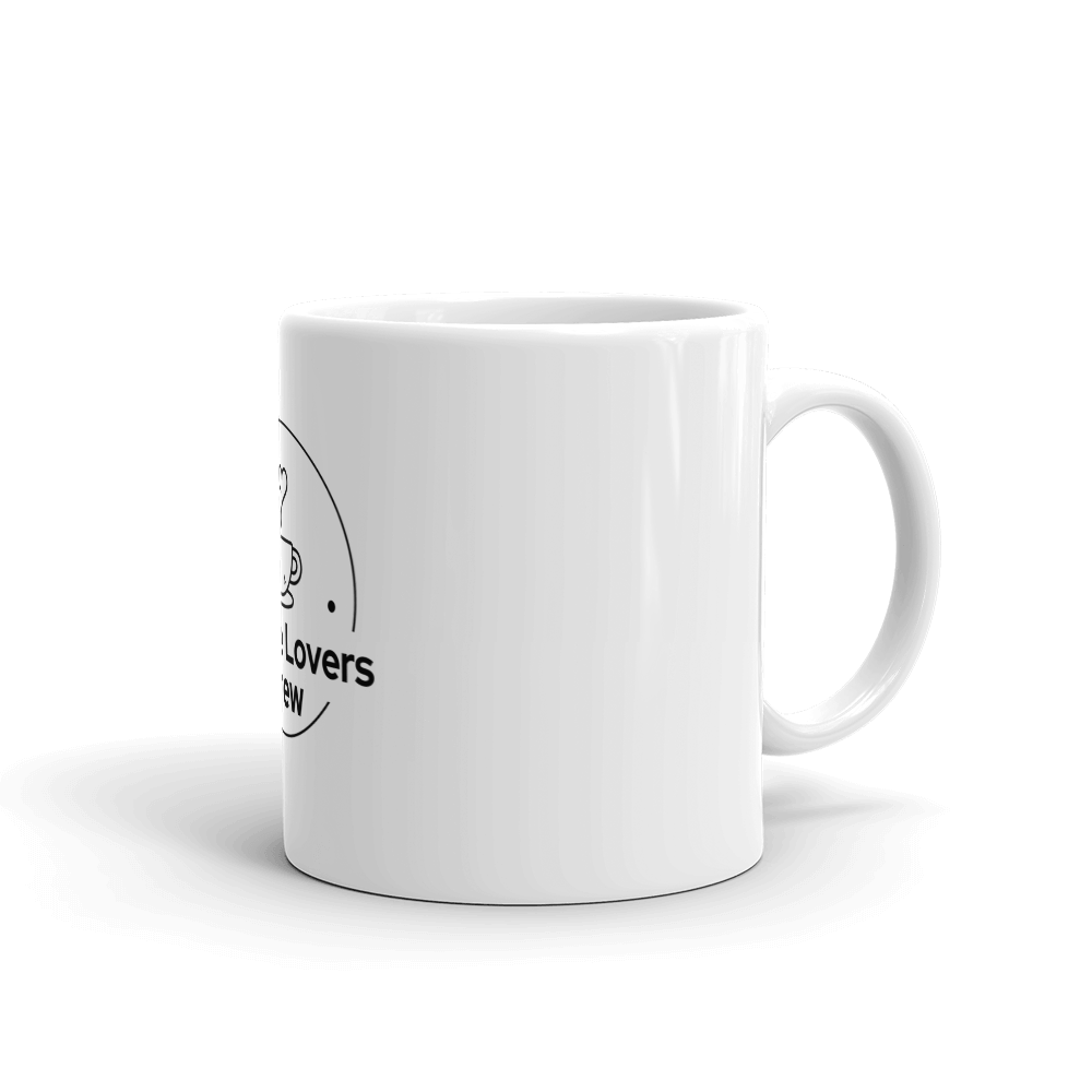 Coffee Lovers Brew White glossy mug